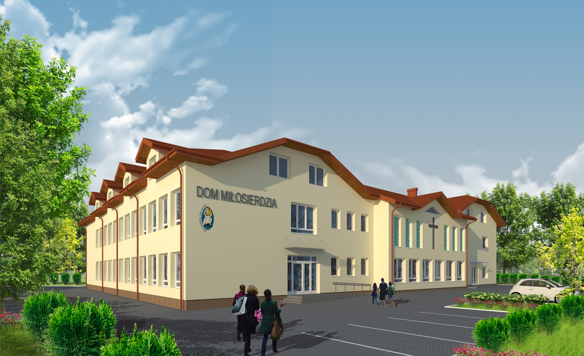 Wizualizacja Domu Miłosierdzia w Hodyszewie